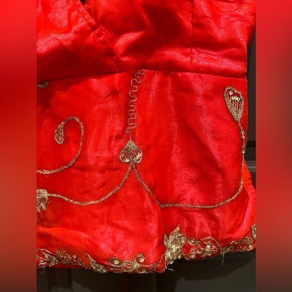 Red backless tie top - Picture 2 of 3